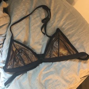 Black and gold bathing suit top!